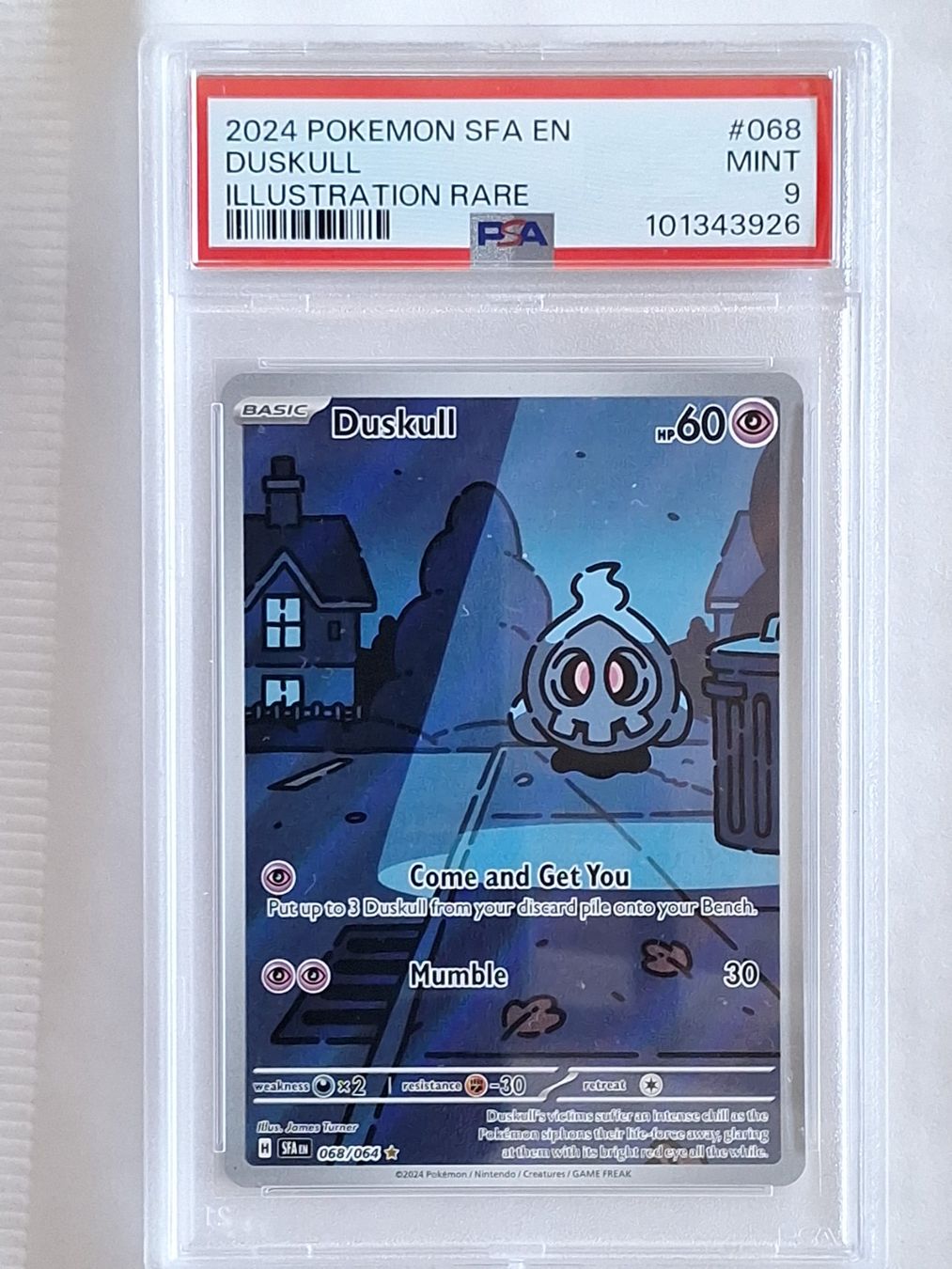 Pokémon Carte collezionabili: Duskull - Illustration Rare Shrouded Fable - PSA 9 – Nuovo (secondo la descrizione) da Altstätten SG venduto da sulim