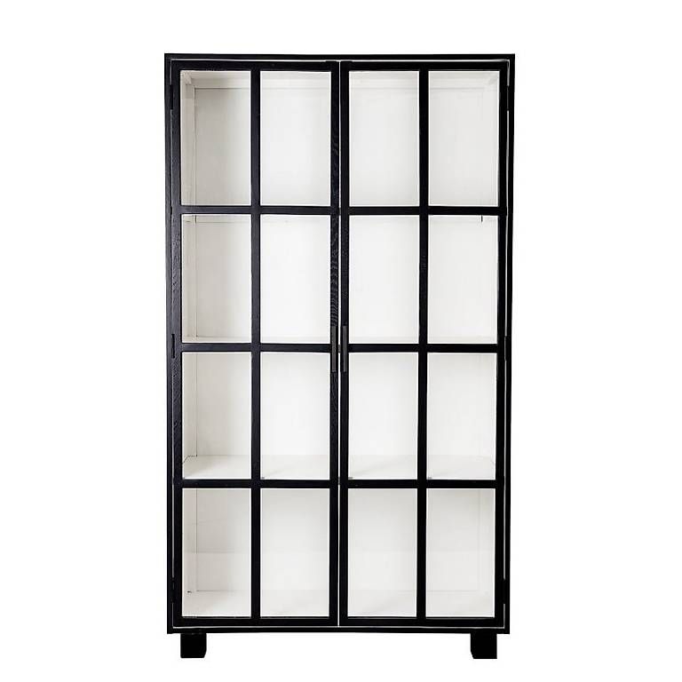 Vitrinen: Eleganter Design-Vitrinenschrank in Schwarz  – Neu und originalverpackt aus Zürich von Laila_anni