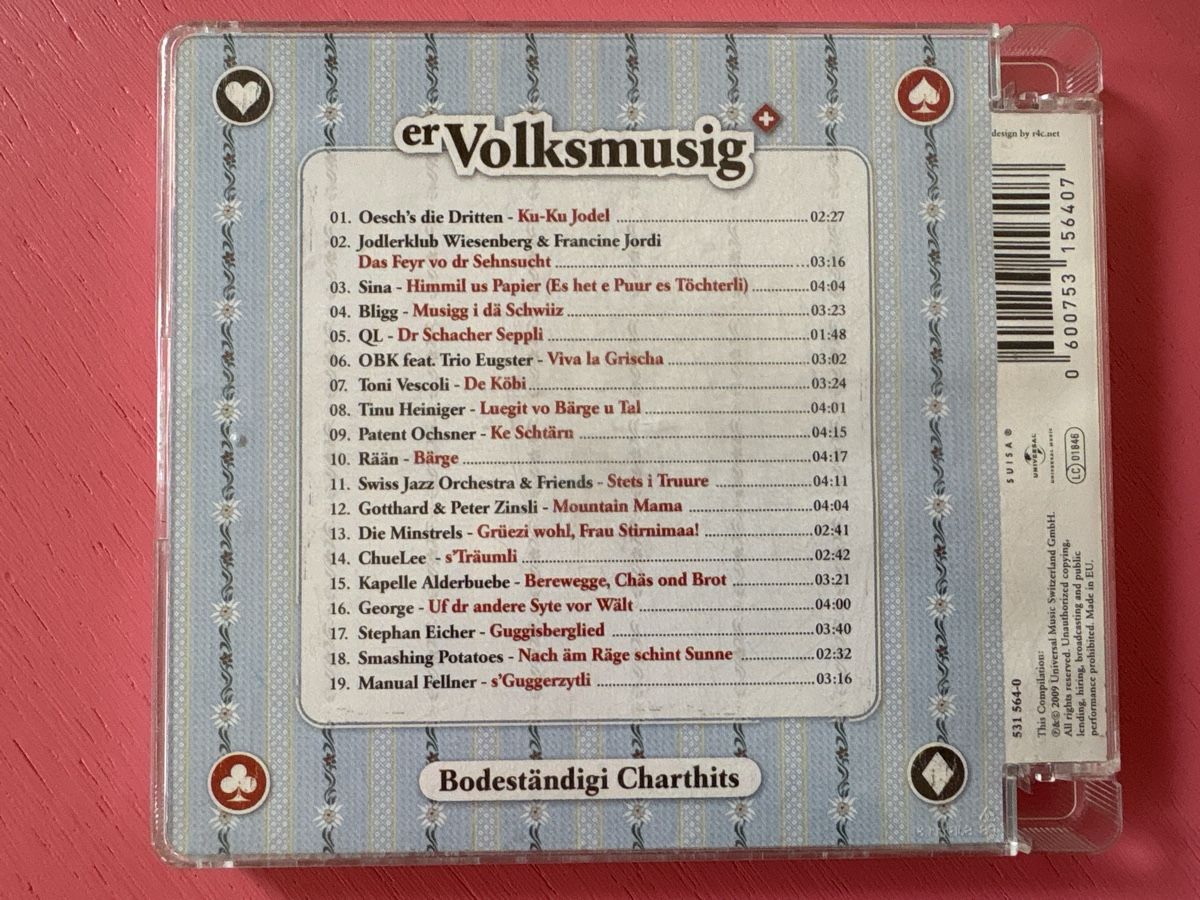 CD: Various Artists - ErVolksmusig/Bodenständige Charthits – Usato da Lützelflüh-Goldbach venduto da Deiv4 1