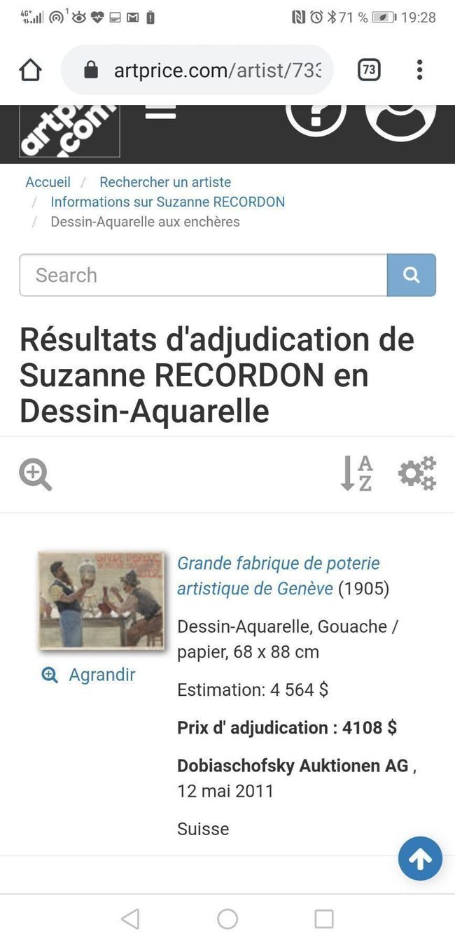 Dipinti: SUZANNE RECORDON (1881-1962) – Usato da Genève venduto da Qanil77 9