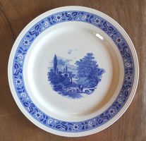Boch Frères Porzellan Zierteller mit Jagdszene