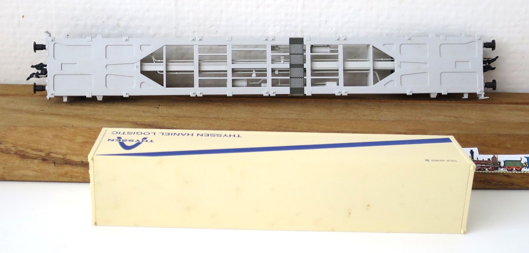 Fleischmann Modellini di ferrovie: FLEISCHMANN 5251 DB WAGON PORTE CONTAINER THYSEN HANNIEL – Usato da Gland venduto da FRtrains 3
