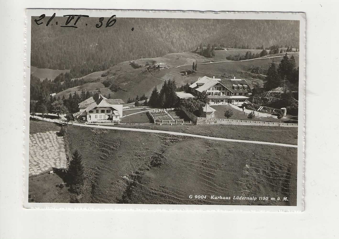 Cartoline postali: Lüdernalp, Luftbild Alpar – Usato da Spiez venduto da Niesen20