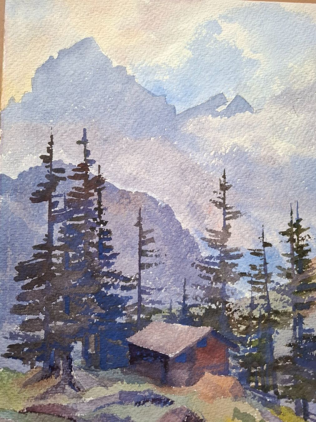 Gemälde: Aquarell Ferdinand Meyer-Streiff Susten Bern 1942 – Gebraucht aus Rheinfelden von Badelus 8