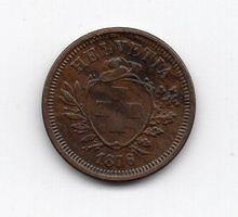 (260) Schweiz, 1 Rappen, 1876, vz+