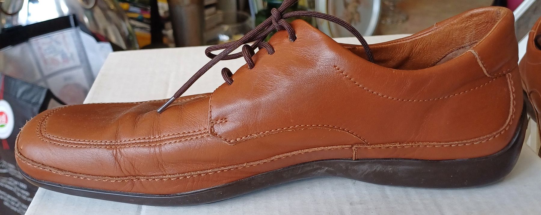 Scarpe da uomo: braune Herren -Schuhe Leder Gr.41 Stonefly – Usato da Merenschwand venduto da Brockinell 1