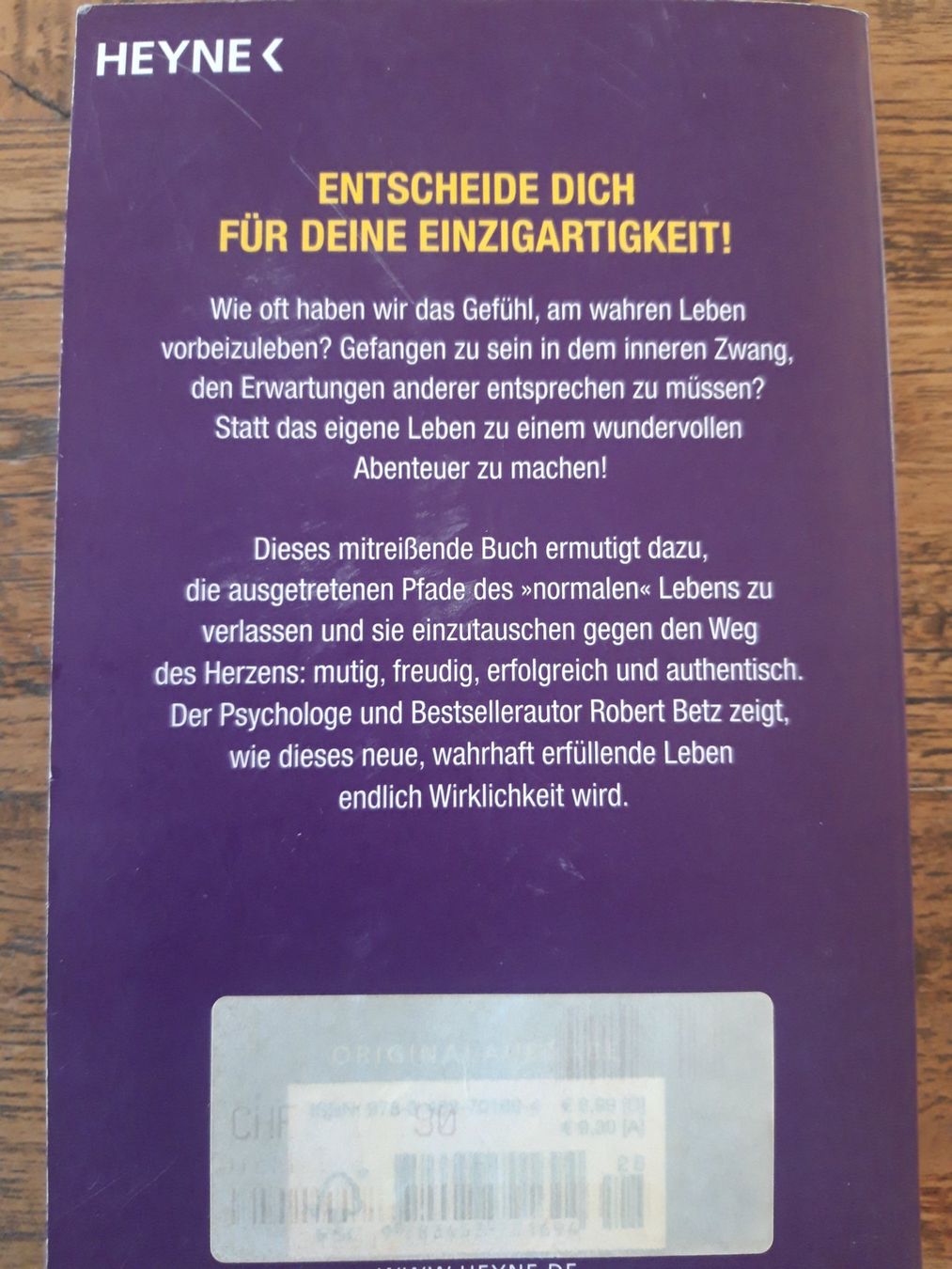 Libri: Robert Betz Willst Du normal sein oder glücklich? – Usato da Feuerthalen venduto da tanatha_st 5