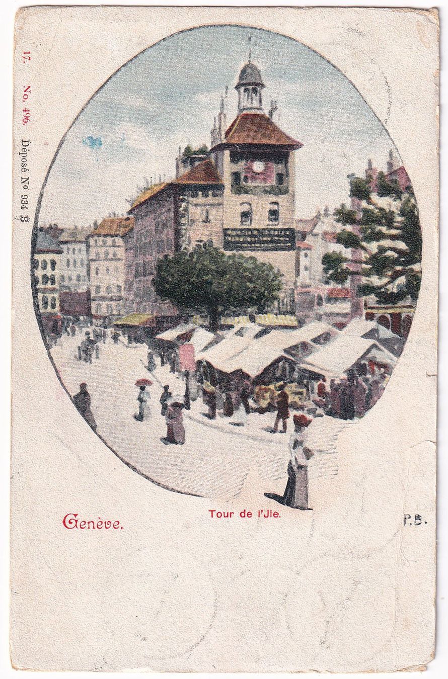 Cartoline postali: Genève Tour de l'Ile 1901 – Difettoso da Cormoret venduto da Pascalll2001