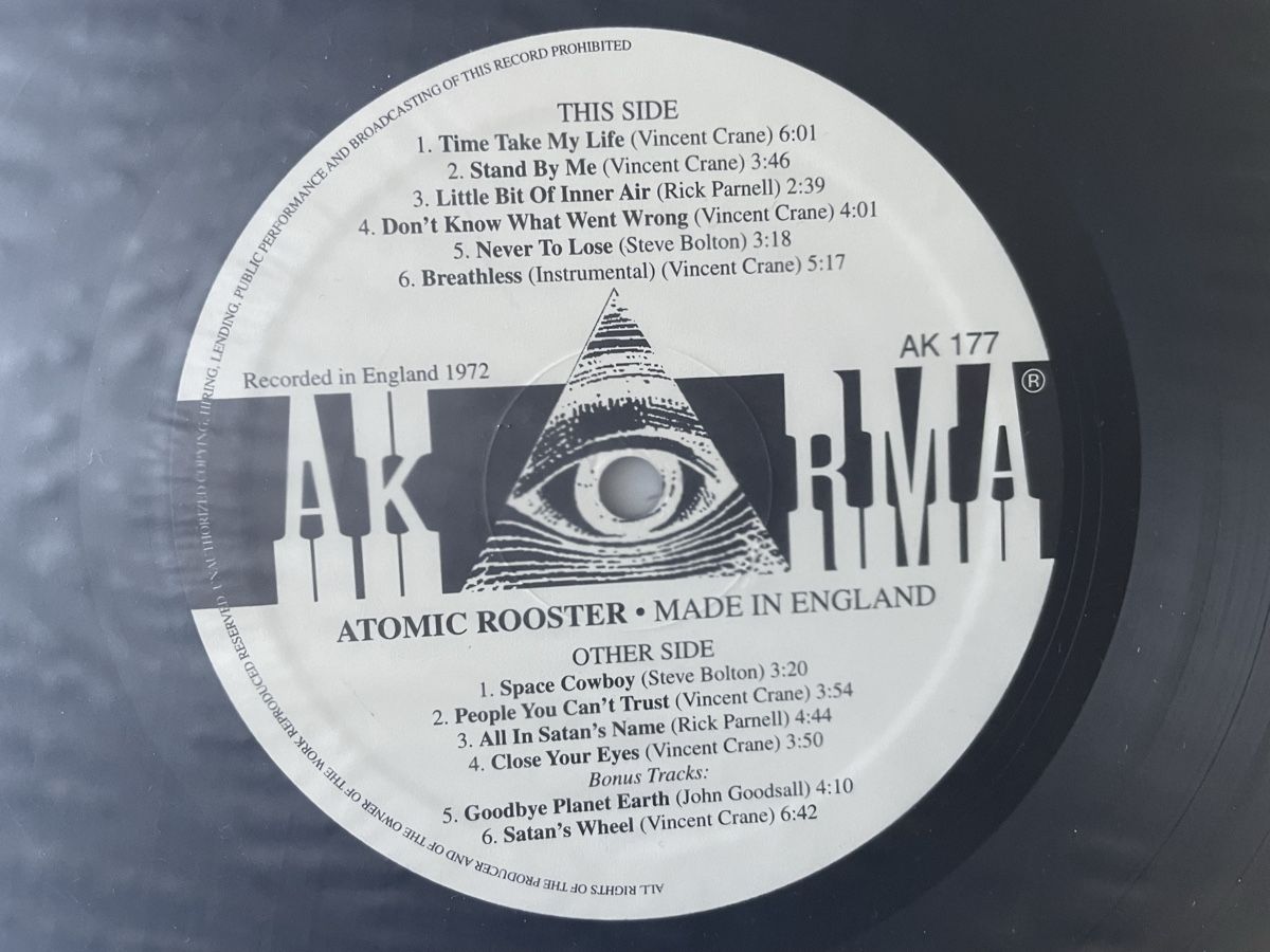 Vinyles: Atomic Rooster - AKARMA Made in England - Vinyl LP – D'occasion à Olten par Bluespapst 2