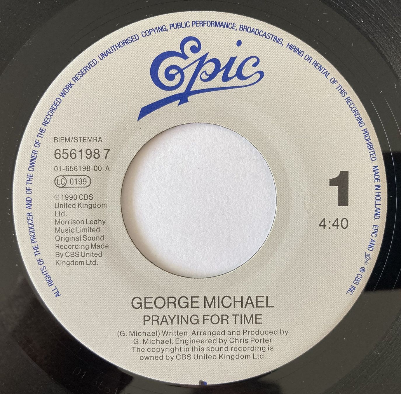 Schallplatten: GEORGE MICHAEL - PRAYING FOR TIME – Gebraucht aus Bottens von hotter-than-hell 2