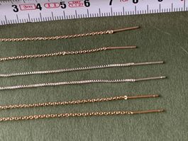 Faden-Ohrenringe pro Stk (8-9cm lang)