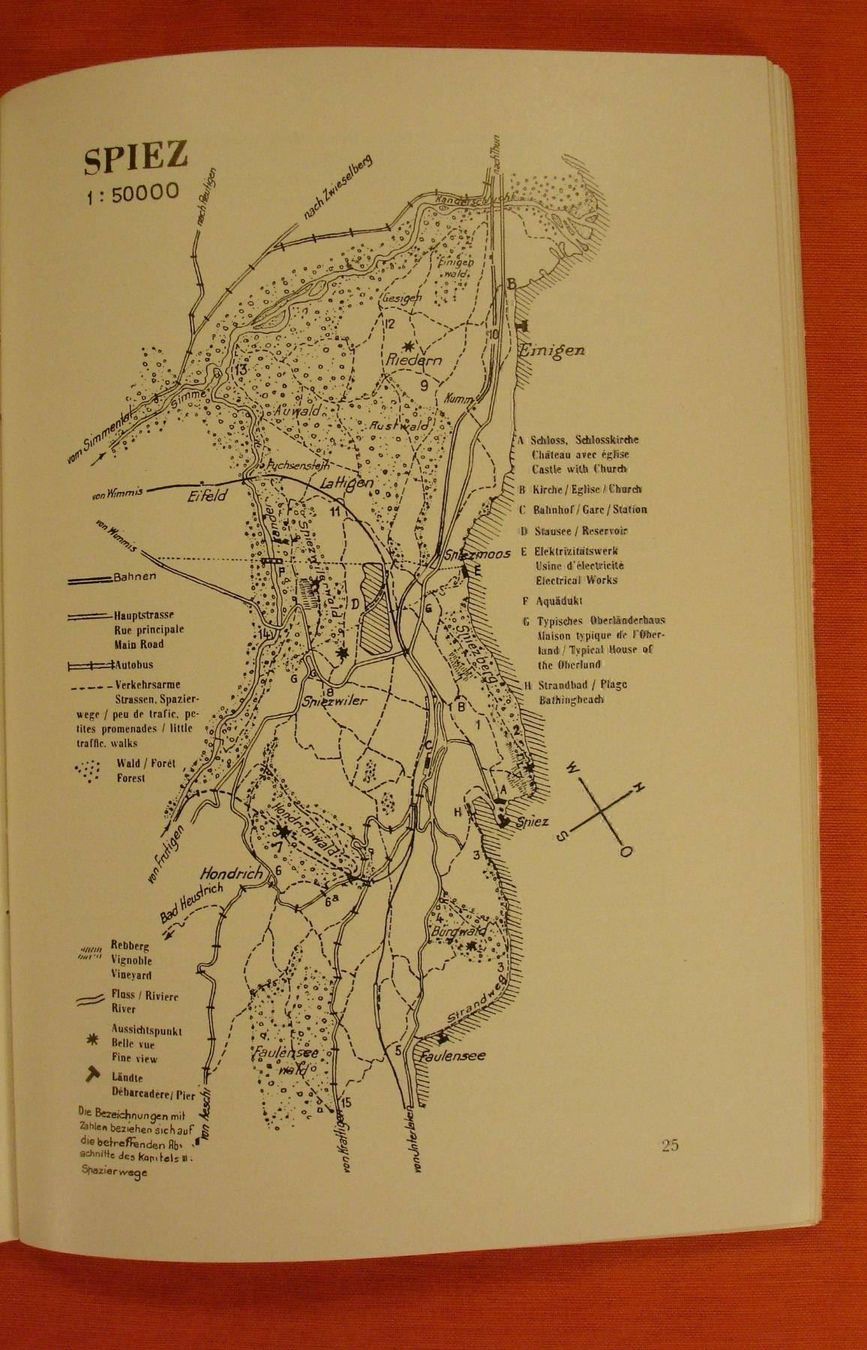 Bücher: SPIEZ BERNER OBERLAND, 1956 – Gebraucht aus Grüningen von Kartensammler 1