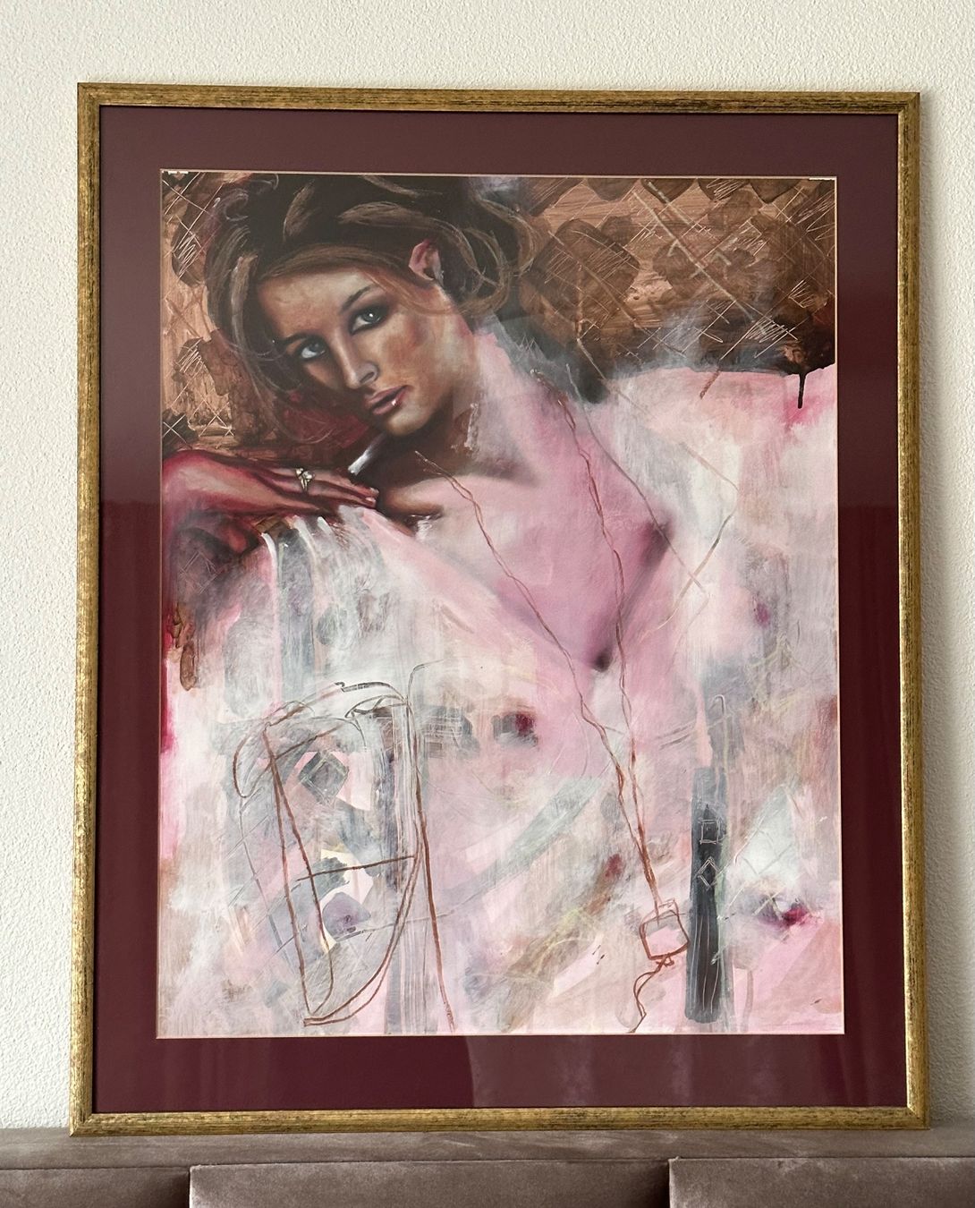 Dipinti: Bild mit Rahmen, Original, Unikat, 86x70 – Usato da Zürich venduto da Bastet6