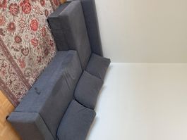 Ecksofa grau mit Schlaffunktion guter Zustand