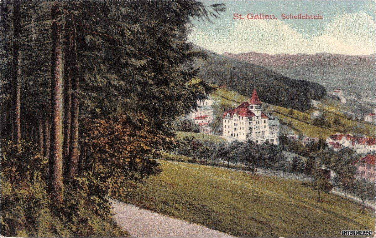 Ansichtskarten: St. Gallen // Scheffelstein // 1910 – Gebraucht aus Basel von intermezzo12
