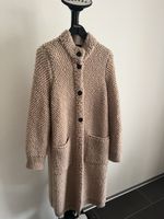 Marc Cain Wollmantel Beige Gr. N3, Strickmantel