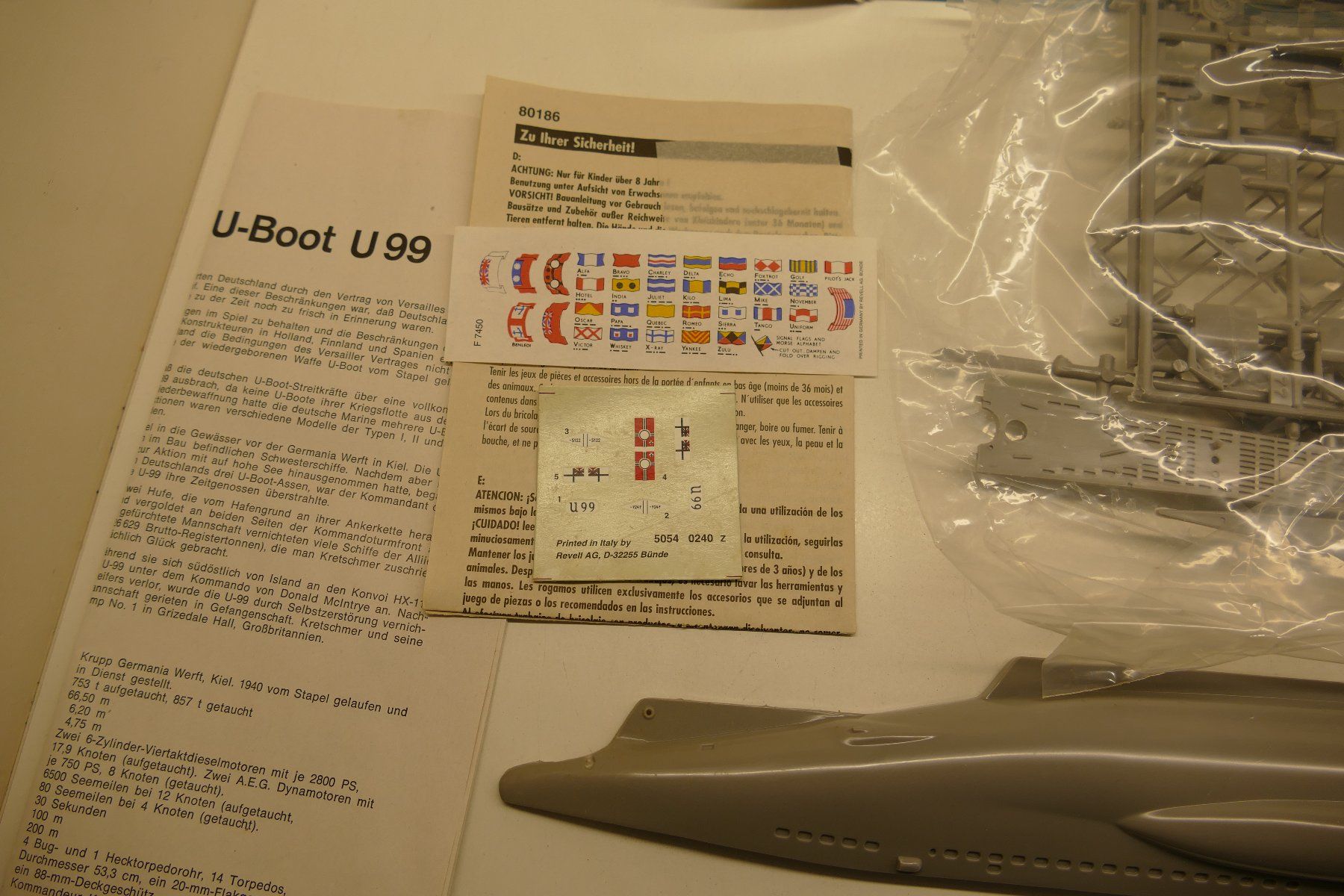 Revell Kit di modellismo & Modellini statici: Revell 1:125: Deutsches U-Boot Typ U-99 – Nuovo (secondo la descrizione) da Niederhasli venduto da rail-duerst 3