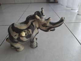 Handgefertigte Nashorn Kerze