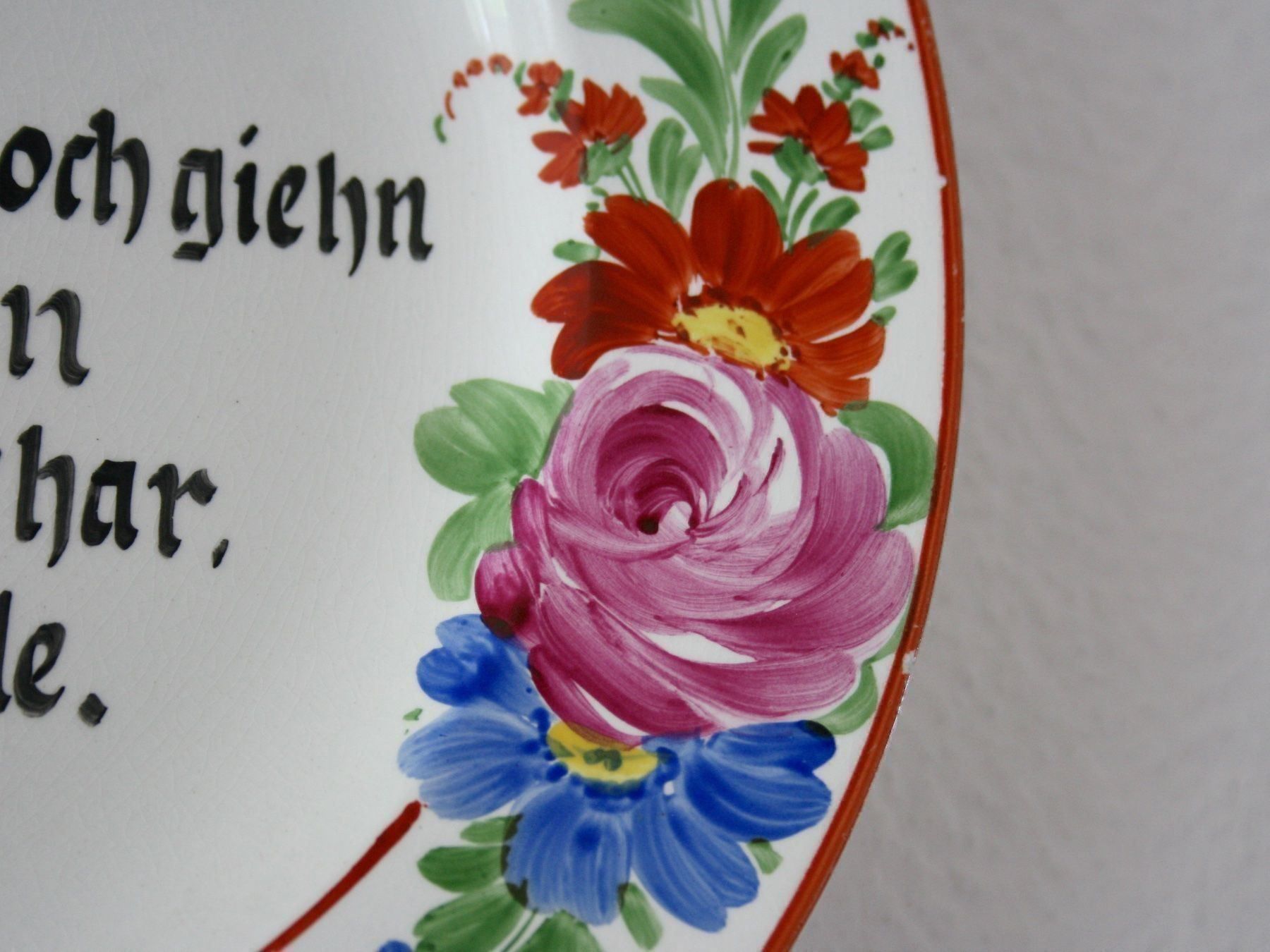 Piatti: Wandteller mit schlesischem Spruch – Usato da Richterswil venduto da Milan777 2