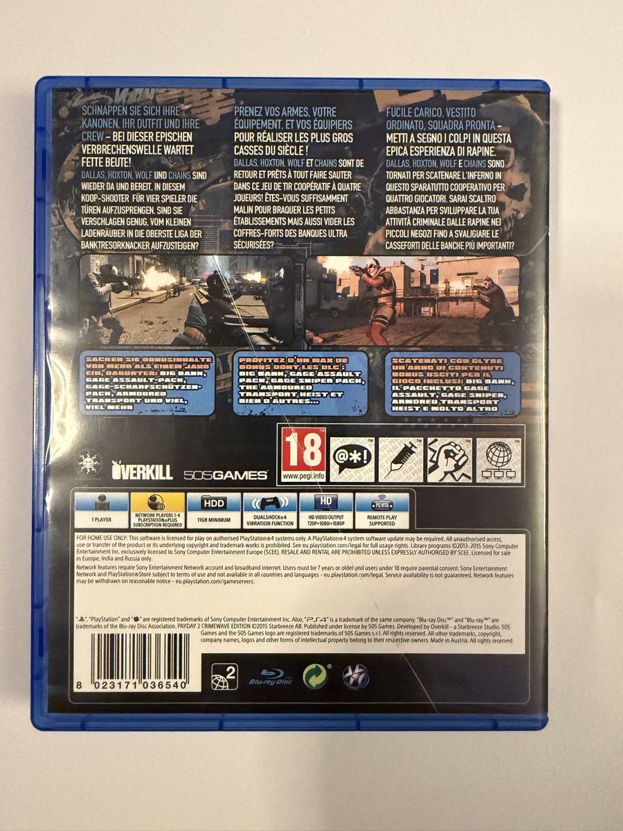 Sony Spiele: PayDay 2 Ps4 Game – Gebraucht aus Hendschiken von Jamie2006 1