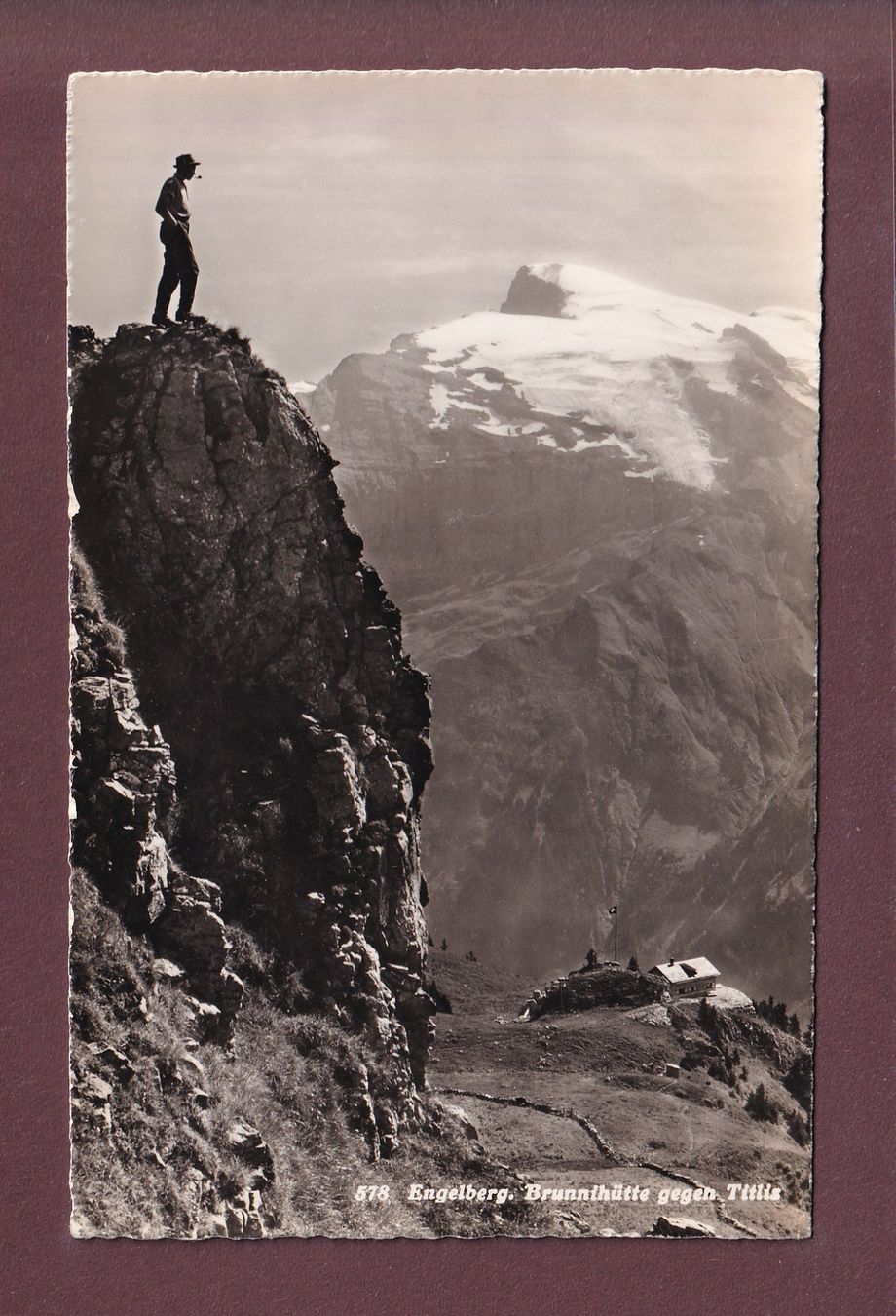 Cartes postales: ENGELBERG - Brunnihütte gegen Titlis – D'occasion à Pully par nicecards