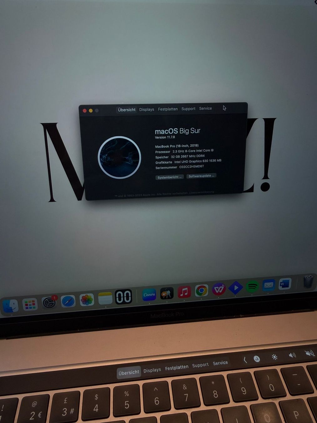 Apple MacBook Pro 16 Zoll i9, 2019, 32GB, 1TB Top (Gebraucht) in