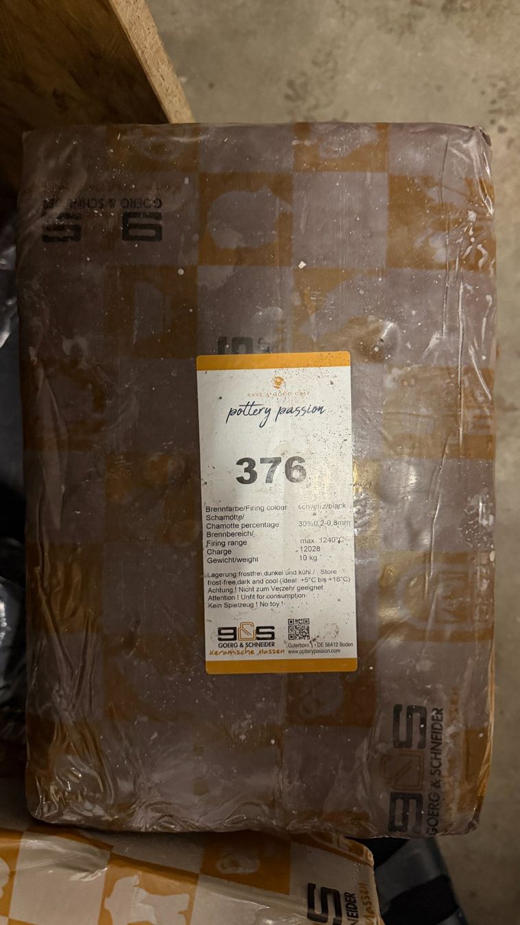 Materiale per modellare: Steinzeugton schwarz – Nuovo e nell'imballaggio originale da Rodersdorf venduto da htruempy01