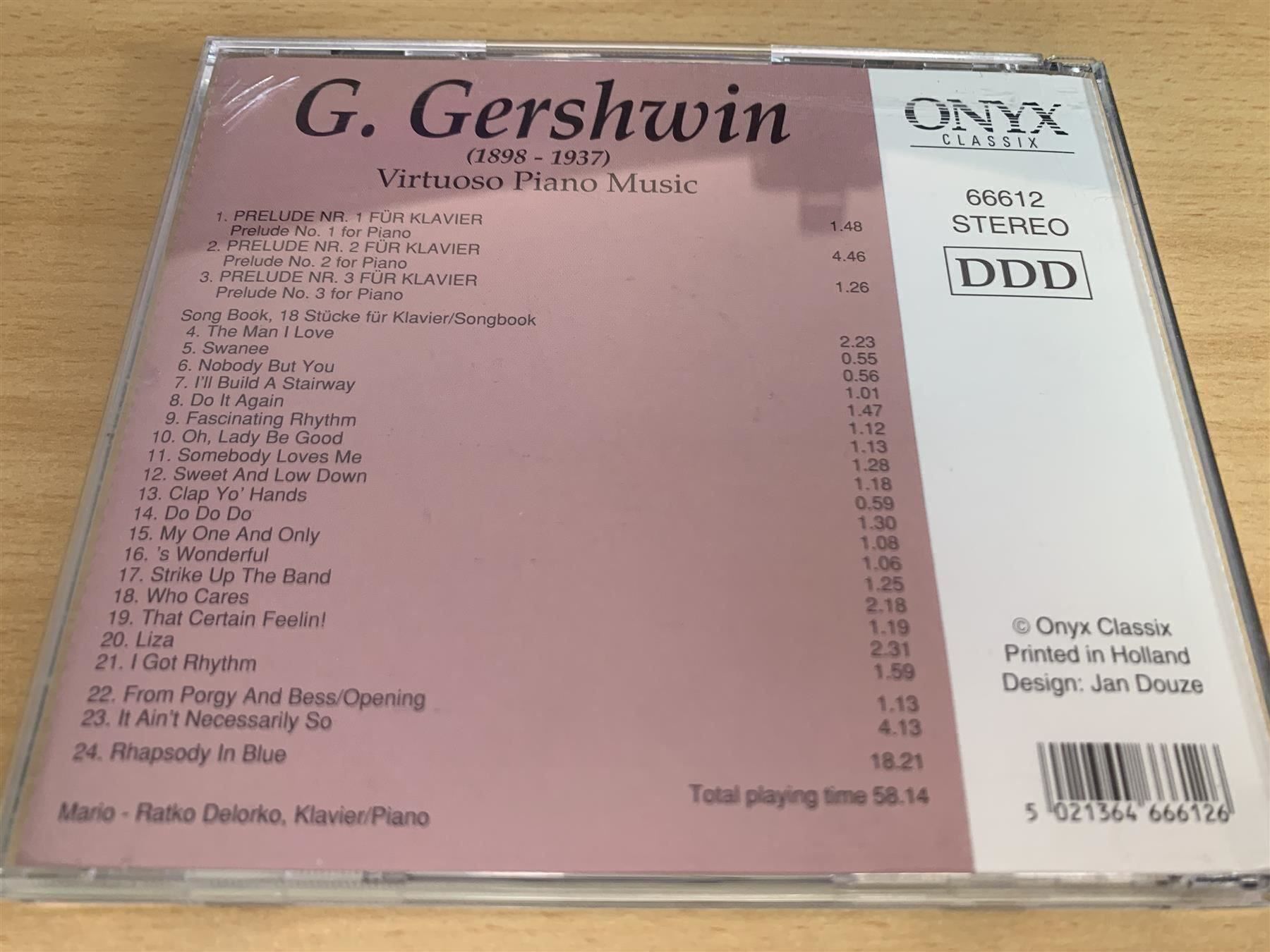 CD: Gershwin - Virtuosos Piano Music – Usato da Rikon im Tösstal venduto da Alpenmutz 1