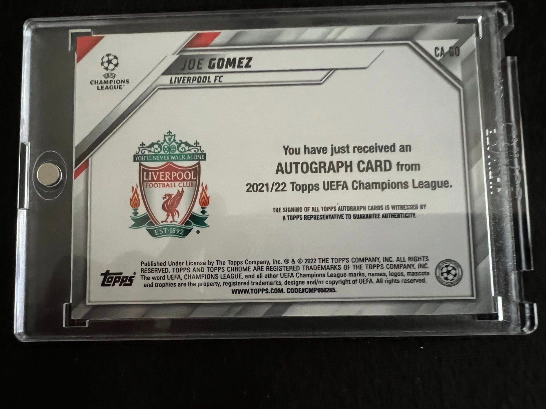 Topps Carte collezionabili: Topps Chrome Hobby CL 21/22 Gomez Joe Auto Base – Nuovo (secondo la descrizione) da Gisikon venduto da tradingcardsswiss 1