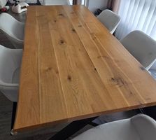 Esstisch In Wildeiche Holz 200/100/75 cm