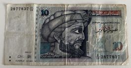 Tunesien 10 Dinars 1994 Banknote guter Zustand