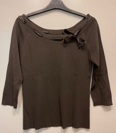 Pull femme CAROLL, marron, taille 42FR/40CH