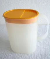 Retro Tupperware Krug/Kanne 1.2 Liter mit Deckel und Griff