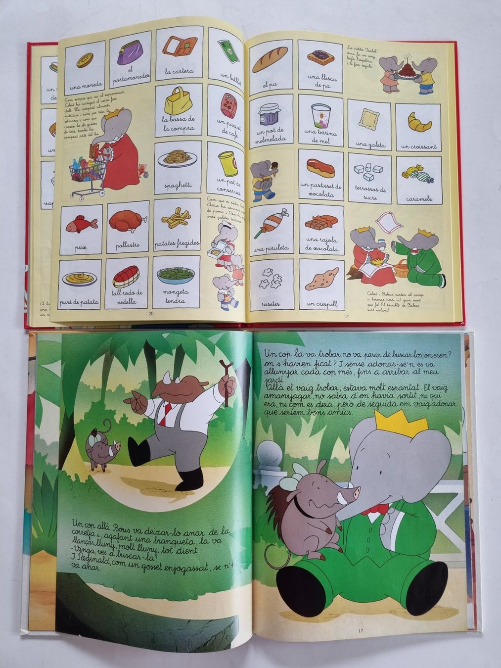 Libri: 2 Babar Bücher, primeres paraules u. petits amics Spanisch – Usato da Opfikon venduto da Diversamente 4