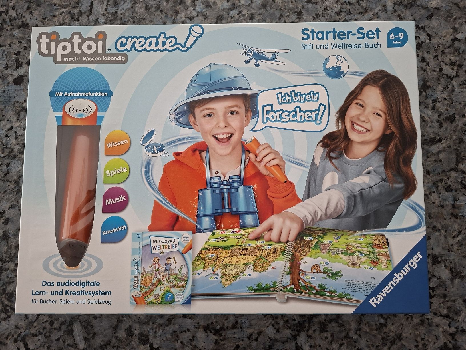 Ravensburger Giochi: tiptoi create, Starter-Set, Stift und Weltreisebuch – Nuovo (secondo la descrizione) da Möhlin venduto da alexandra43