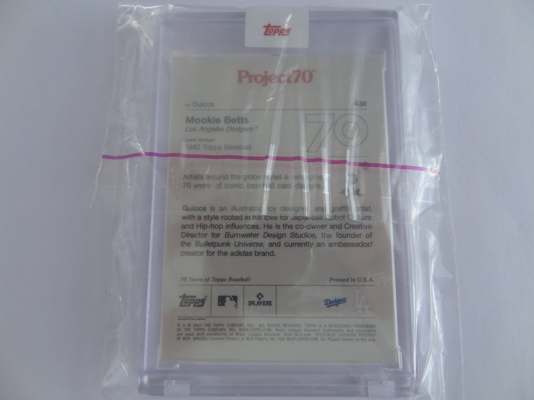 Topps Carte collezionabili: topps Project 70 Baseball Mookie Betts Trading Card – Nuovo e nell'imballaggio originale da Lyss venduto da Famicom 1