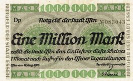 Essen 1 Mil.Mark 12.08.1923 Serie Dp VZ-VZ+