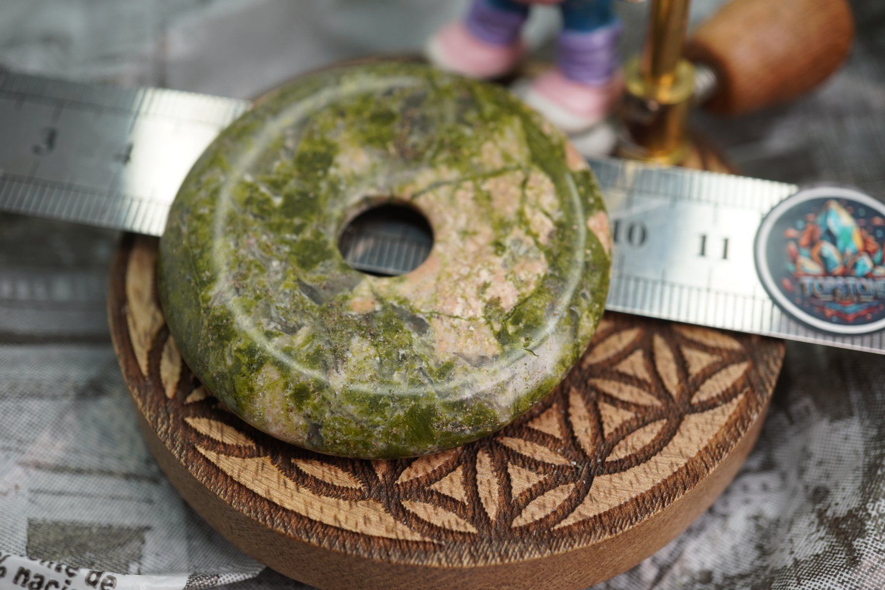 Mineralien & Heilsteine: Unakit    Pi  Scheibe  ca50mm    ab  1.-     Räumung – Neu und originalverpackt aus Eschenbach SG von topstone 5