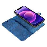 iPhone 14 - coque en daim portecarte portefeuille détachable