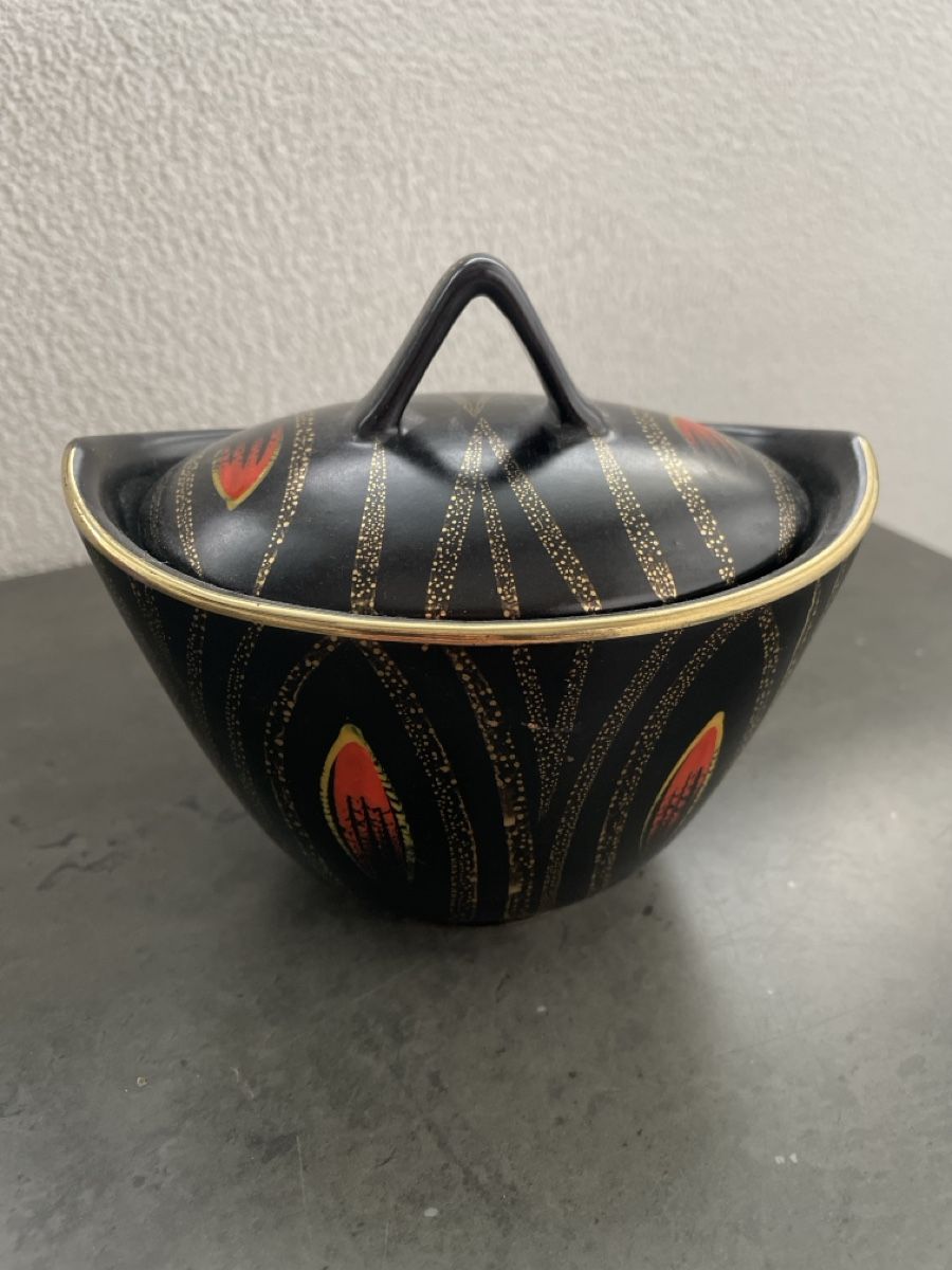 Zuccheriere: Art Deko Vintage Dose mit Deckel – Usato da Diepoldsau venduto da bellepastell 1