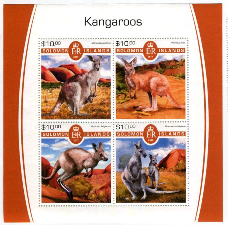 Tous les timbres: Block "Känguru". Salomonen. – Neuf avec emballage d'origine à Basel par Butsch5