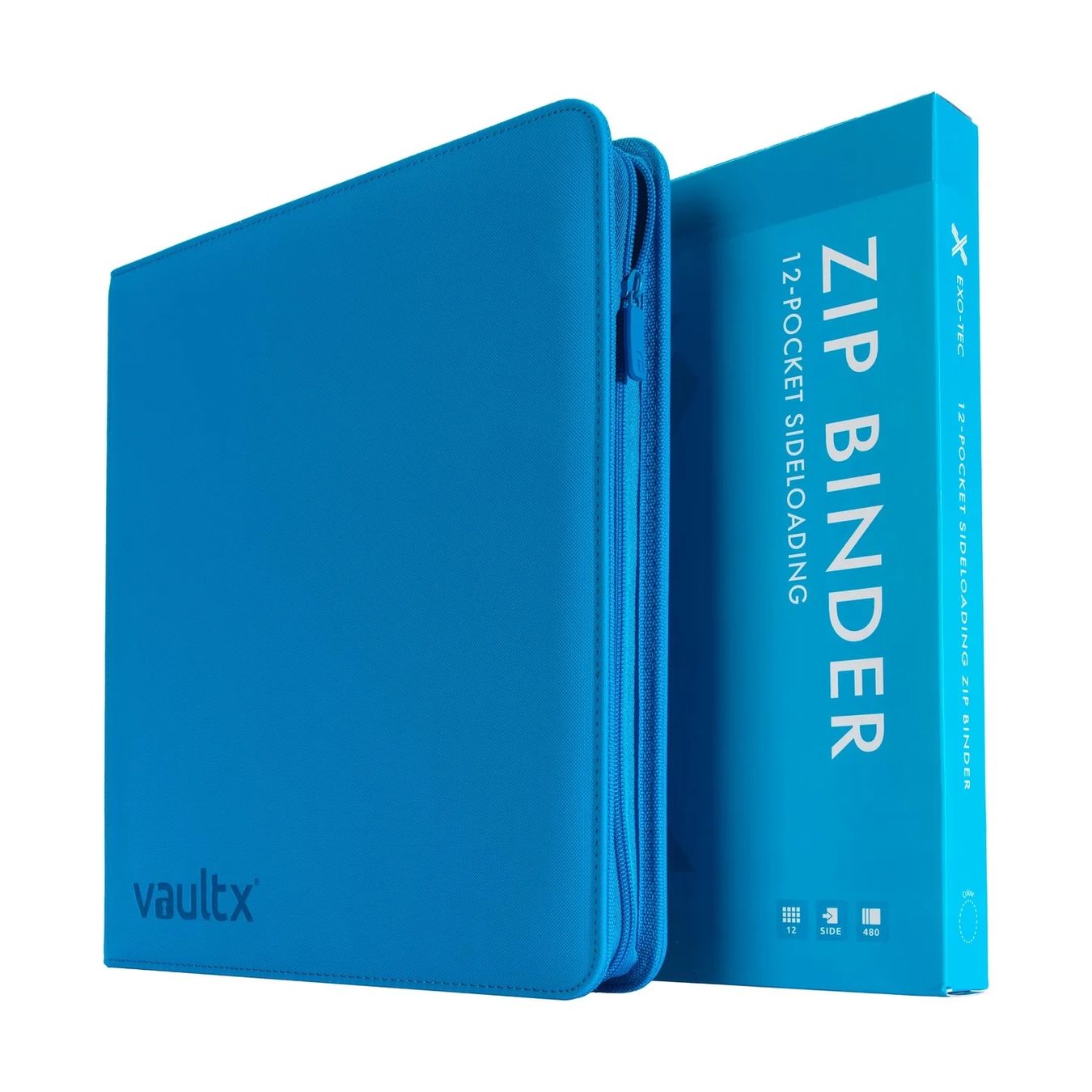 Pokémon Ordner: Vault X Exo-Tec Zip Binder Neon Blue 12-Pocket – Neu und originalverpackt aus Villars-Bramard von dadesc