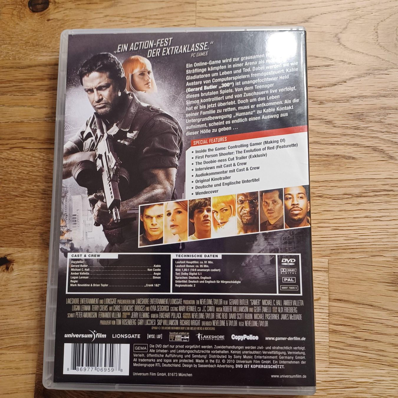 Alle DVDs: Gamer - Gerard Butler – Gebraucht aus Urdorf von Muluk 1
