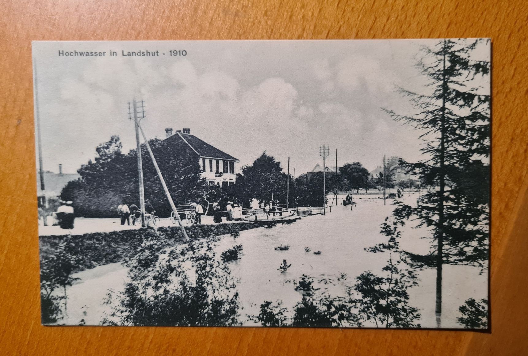 Cartoline postali: Hochwasser in Landshut 1910 – Usato da Ebikon venduto da Donar50