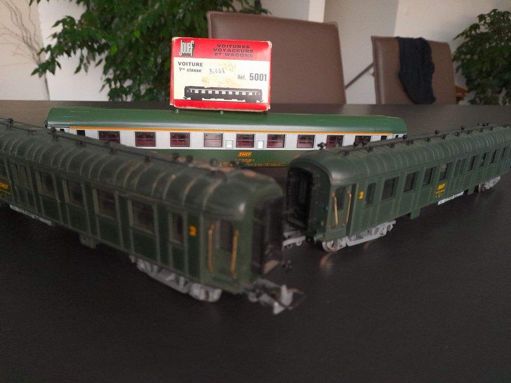 3 Toits De Voiture Jouef HO Vintage - Pour Trains Voyageurs - Modélisme Ferroviaire