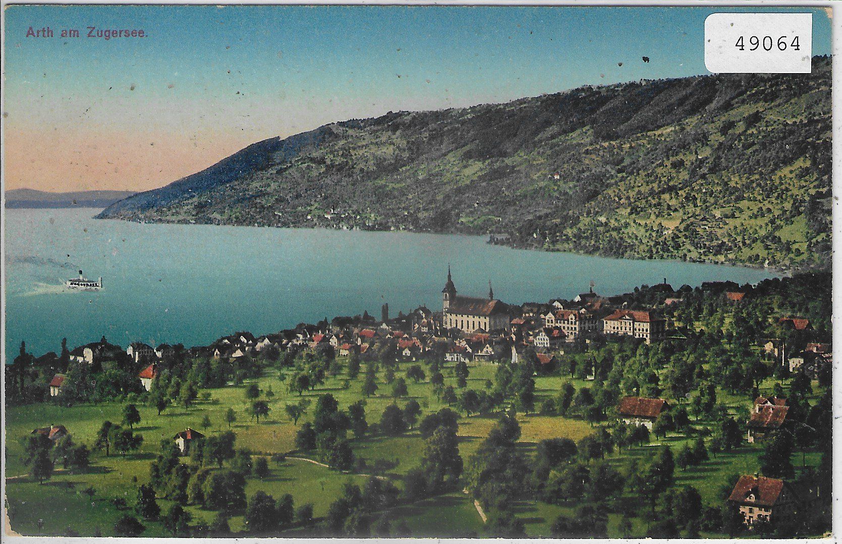 Cartoline postali: Arth am Zugersee - Litho – Usato da Ettingen venduto da Kartenplanet