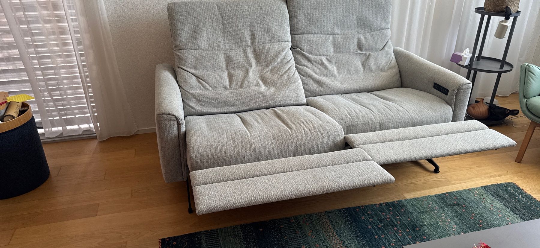 Divani: 2-Sitzer Sofa grau mit elektrischer Relaxfunktion – Usato da Lachen SZ venduto da rigi68 3
