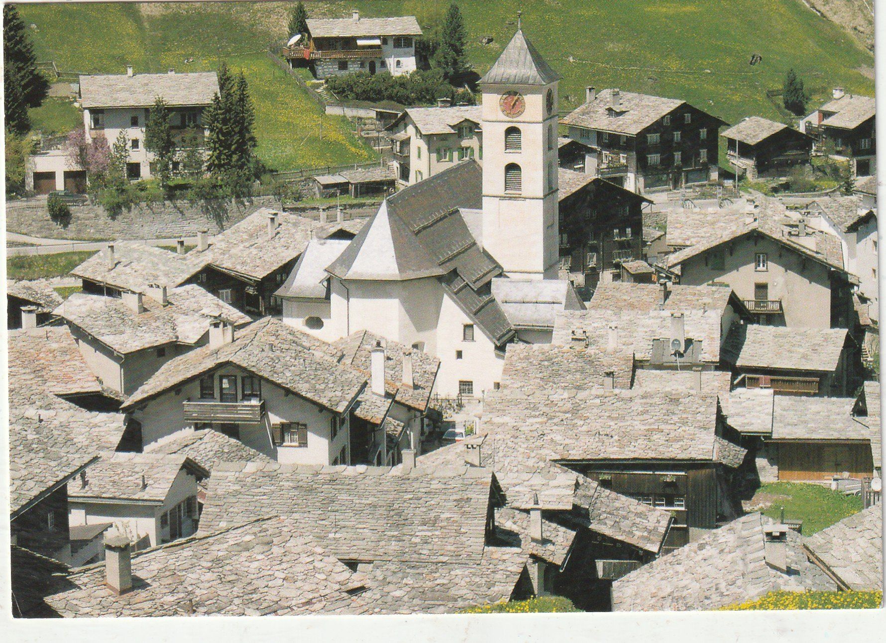 Cartoline postali: Vals Dorfplatz – Usato da Lumbrein venduto da made02