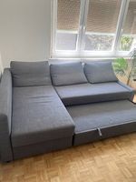 IKEA FRIHETEN Ecksofa mit Schlaffunktion - grau