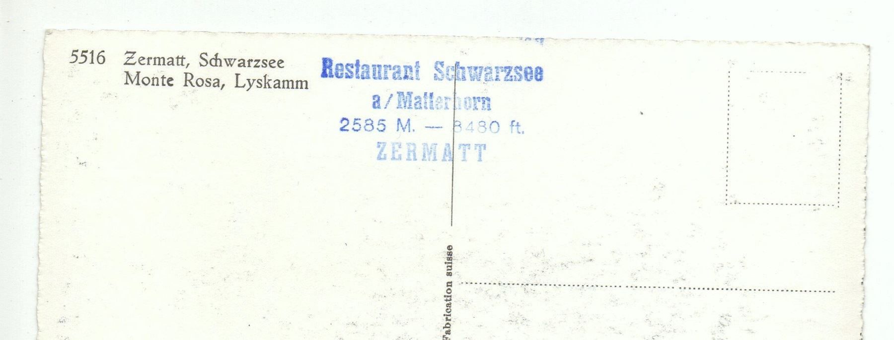 Cartoline postali: ZERMATT Schwarzsee Maultier-Post – Nuovo (secondo la descrizione) da Jona venduto da philajona 1